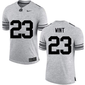 NCAA Ohio State Buckeyes Men's #23 Jahsen Wint Gray Nike Football College Jersey LUK1245OL